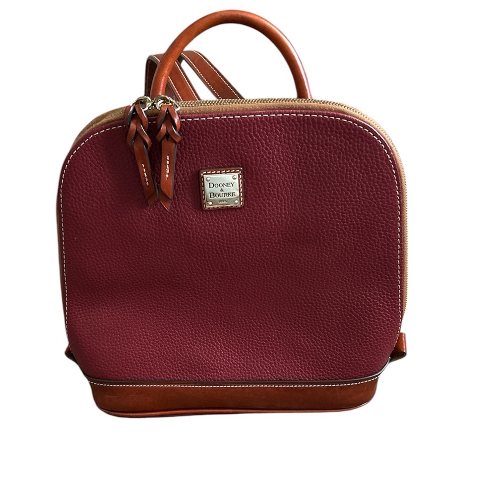 Authentic Dooney and Bourke Pebble Grain Zip Pod Backpack